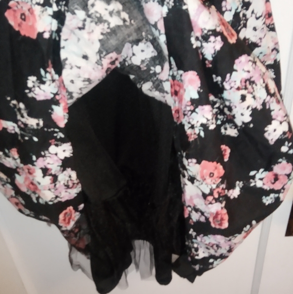 Charlotte Russe Floral Racer Back Midi Dress L - Picture 2 of 5